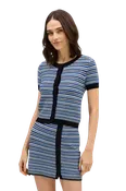 Adelle Mini Skirt, Blue Multi