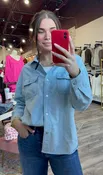 Adrianna Top-Light Blue