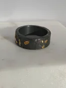 Blackened Silver and 24k Gold Men's Band — Columbia River Jewelers