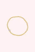 18K Gold Plated Beaded Stretch Bracelets