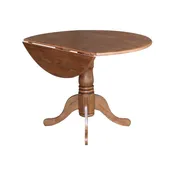 42 in Dropleaf Ped Bourbon Oak