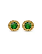 Emerald Flower Studs
