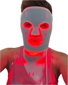 LED & NIR Facial Silicone Mask – Red Light Therapy with Neck & Chest Treatment