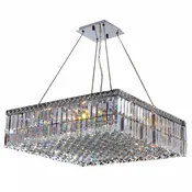 Square Chandelier 20" 12 Lights — Crystals & Lighting