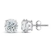 1.00 Carat Total Weight Diamond Stud Earrings set in 14k white gold - 006-00134 — BBS Jewelers