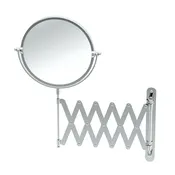 Accordion Wall Mirror 7.5" Dia., 3X Magnification