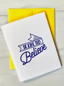 Believe Note Card