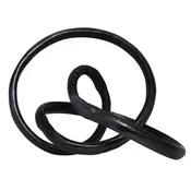 Black Sculptured Metal Decor