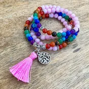 108 beads - 7 Chakra Mala Prayer Necklace
