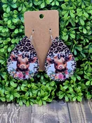 Baby Cow Leopard Earring