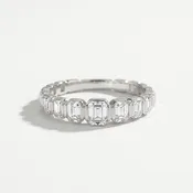 1.00ctw Emerald Cut Graduated Band