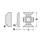 10-Pcs Edge Rounding Insert Knives 1.5 mm Radius
