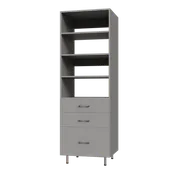 3 Drawer Garage Tall Shelf Tower