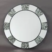 PEBBLE SHELL BEVELED MIRROR