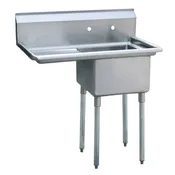 18x18 1 Compartment Sink with Left Drain Board