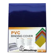 10mil Blue Transparent 8.5" x 11" Tinted Covers - 100pk
