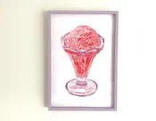 Strawberry Scoop Screenprint — Steez Design