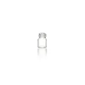 1/2 Dram Clear Shortie Glass Vial