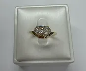 14k Yellow Gold Genuine Lab Grown 2.09 Carat Oval Brilliant Cut Diamond East West Solitaire
