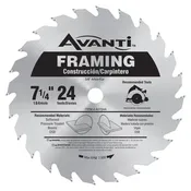 Avanti 7-1/4" x 24-Tooth Framing Circular Saw Blade A0724A 10Pk