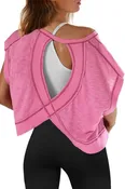 Lena Dupri Wrapped Cutout Tee