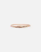 Tiny Rough Grey Diamond / Ring in Rose Gold