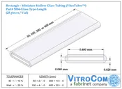5004 – Rectangle Glass Tubing (VitroTubes™)