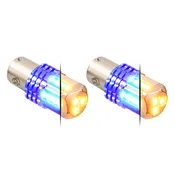 1157 Dual Color LED Bulb - Amber Primary / Blue Secondary (PR)