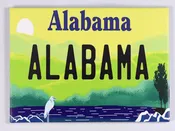 Alabama License Plate Fridge Collector’s Souvenir Magnet2.5″ X 3.5″