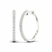 0.5 CTW Diamond Hoop Earrings