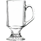 10oz. Clear Footed Coffee Mug