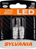 SYLVANIA 168 WHITE ZEVO LED Mini, 2 Pack