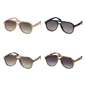 1320 Blue Gem Rose Aviator Sunglasses