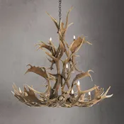 18 Light Elk & Fallow Antler Chandelier AWC-88