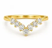 0.57CTTW Lab-Created Band in 14KT Yellow Gold Setting (Not Certified)