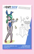 028 // BUNNY SUIT - CUT/SEW - PDF Pattern