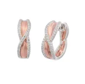 14k Rose Gold Diamond Earrings
