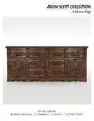 8 Drawer / 4 Door Buffet (Carved)