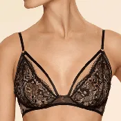 Ajour Burlesca Sheer Lace Triangle Wireless Bra