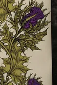 grand thistle hand print wallpaper