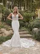Alice – Fit and Flare Wedding Dress Chapel-length Train by Casablanca