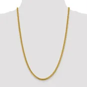 14k 4.25mm Solid Miami Cuban Chain