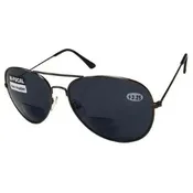 Bifocal Dark Tint Aviator Readers