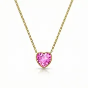 ACJ - Heart Crystal Necklace