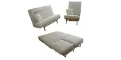 Outdoor High-Back Chair for Queen Bed Combo