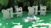 1.75" Gate Hinge Set - White | DIY &amp; Commercial