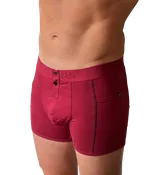Black Cherry Men's Boxer Brief with FOXERS Logo Band