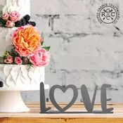 4"  L-O-V-E Stand-Up Set - 2 Styles - Anniversary Gift for Her or Him
