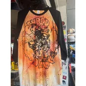 Black/White Splatter Baseball Shirt