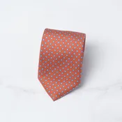 Amber Foulard Printed Tie by Robert Jensen